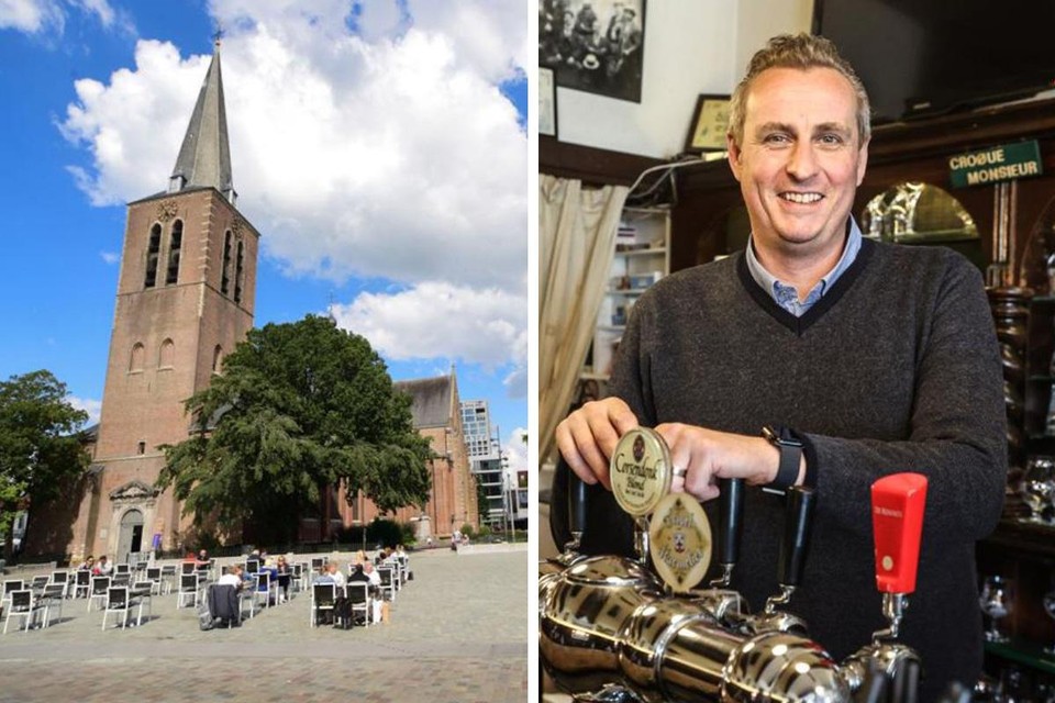 Paul Versteylen, uitbater van café St. Pieter op de Grote Markt in Turnhout.