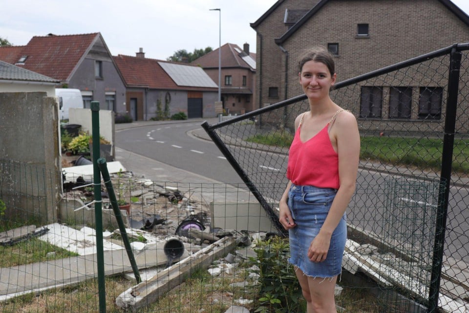 Amber en haar gezin zitten met kosten nadat een wagen tegen hun omheining is gebotst.
