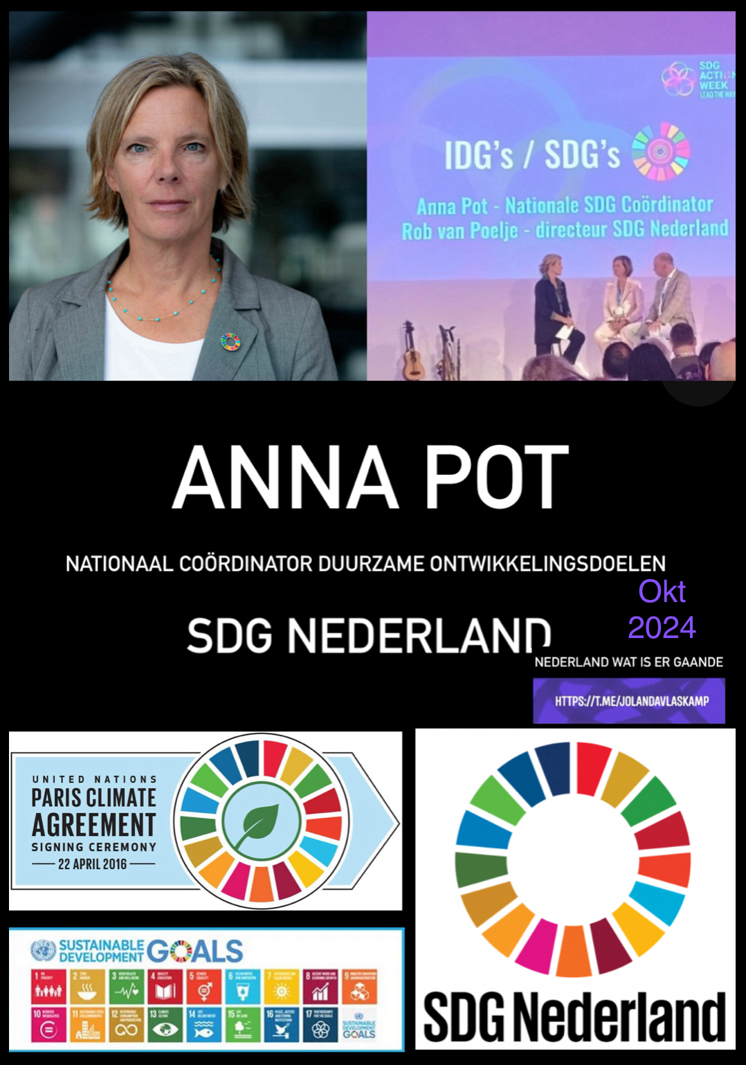 Anna Pot: Nationaal coördinator duurzame ontwikkelingsdoelen SDG Nederland.