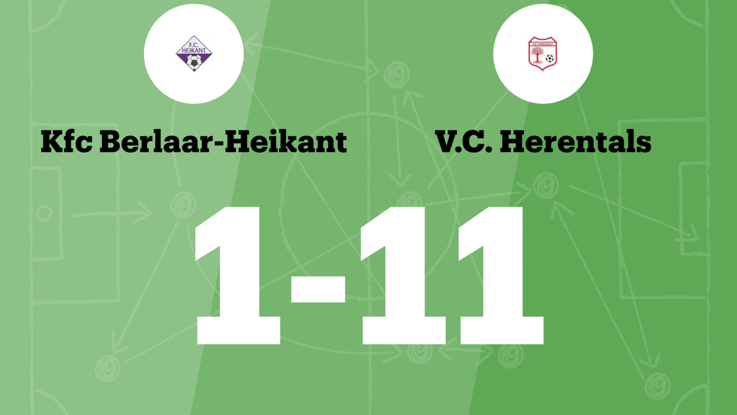 Buitengewoon veel doelpunten bij VC Herentals tegen Berlaar-Heikant B.