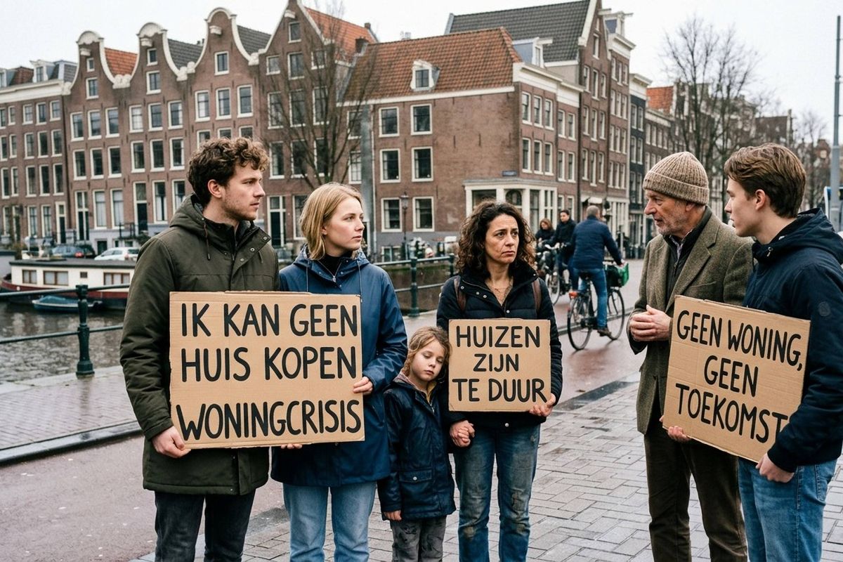 De bewuste afbraak van Nederland: Eigen jeugd stelt kinderwens uit door gecreëerde woningnood.