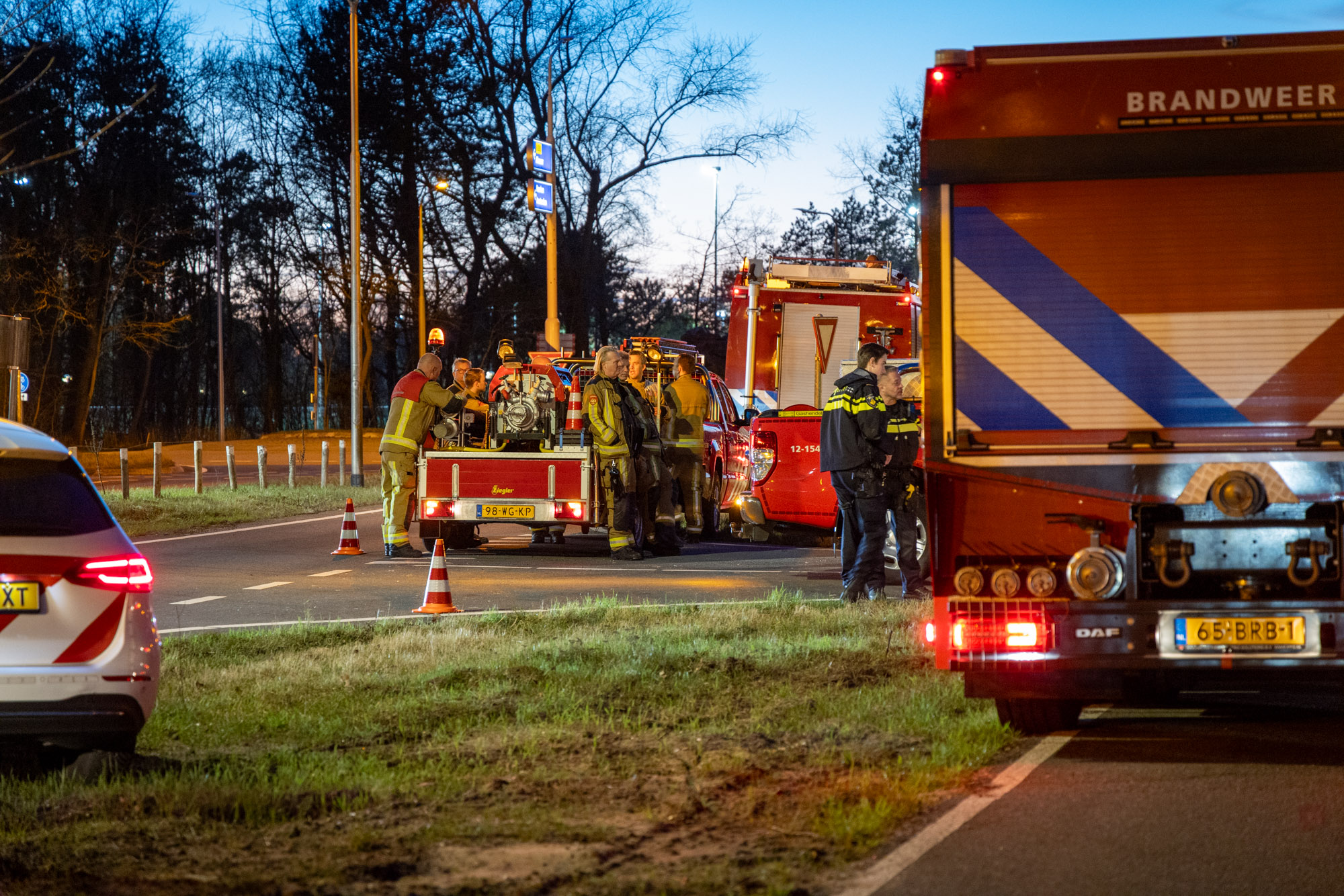 Grote brand in duingebied zorgt voor grootschalige inzet