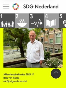 SDG 17 alliantiecoordinator Rob van Poelje SDG Nederland.
