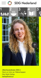 SDG 6 alliantiecoördinator Noa Maria Hartog SDG Nederland.
