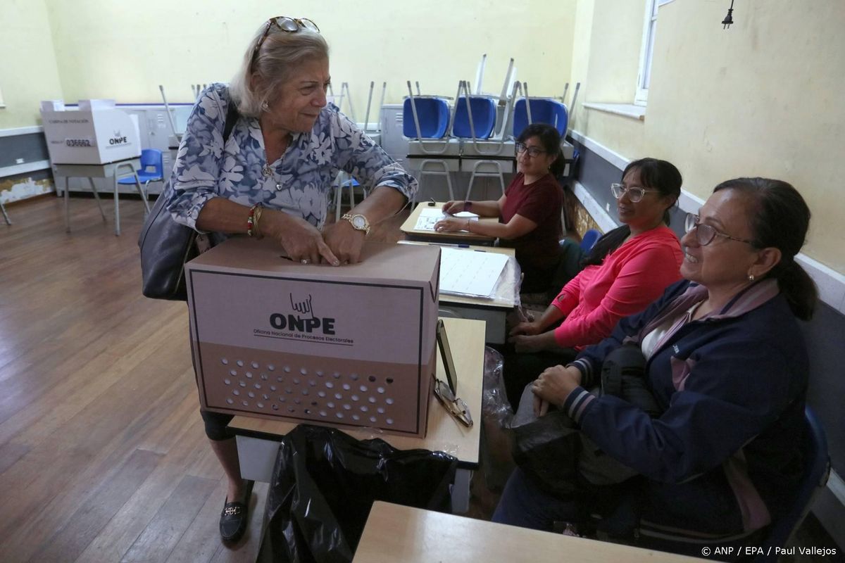 Aantal stembureaus in Peru maandag opnieuw open na vertragingen.