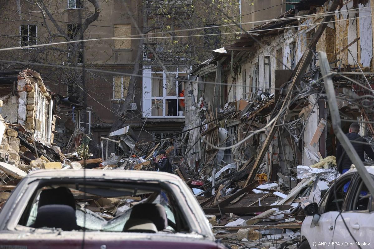 Gewonden door Russische droneaanval op Odesa.