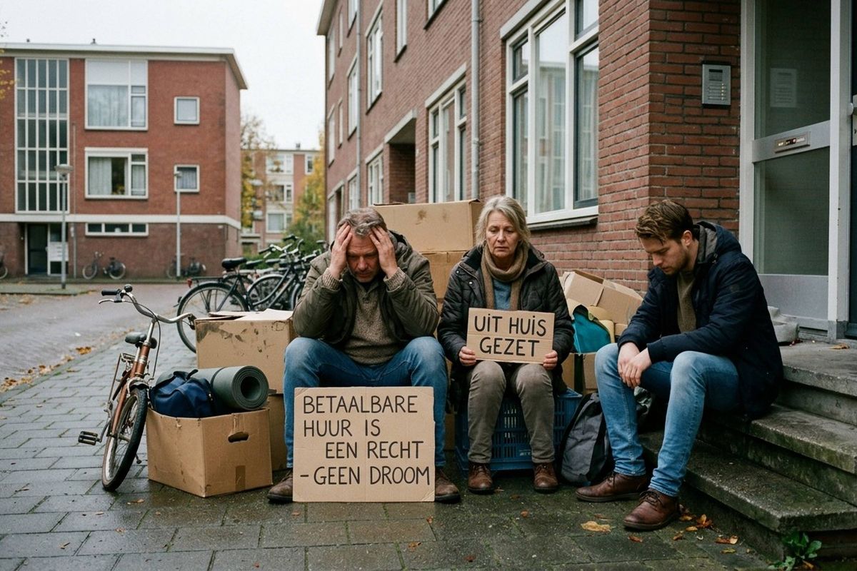 Huurmarkt volledig ingestort door Haags faalbeleid: vrije sector onbetaalbaar voor de hardwerkende Nederlander.