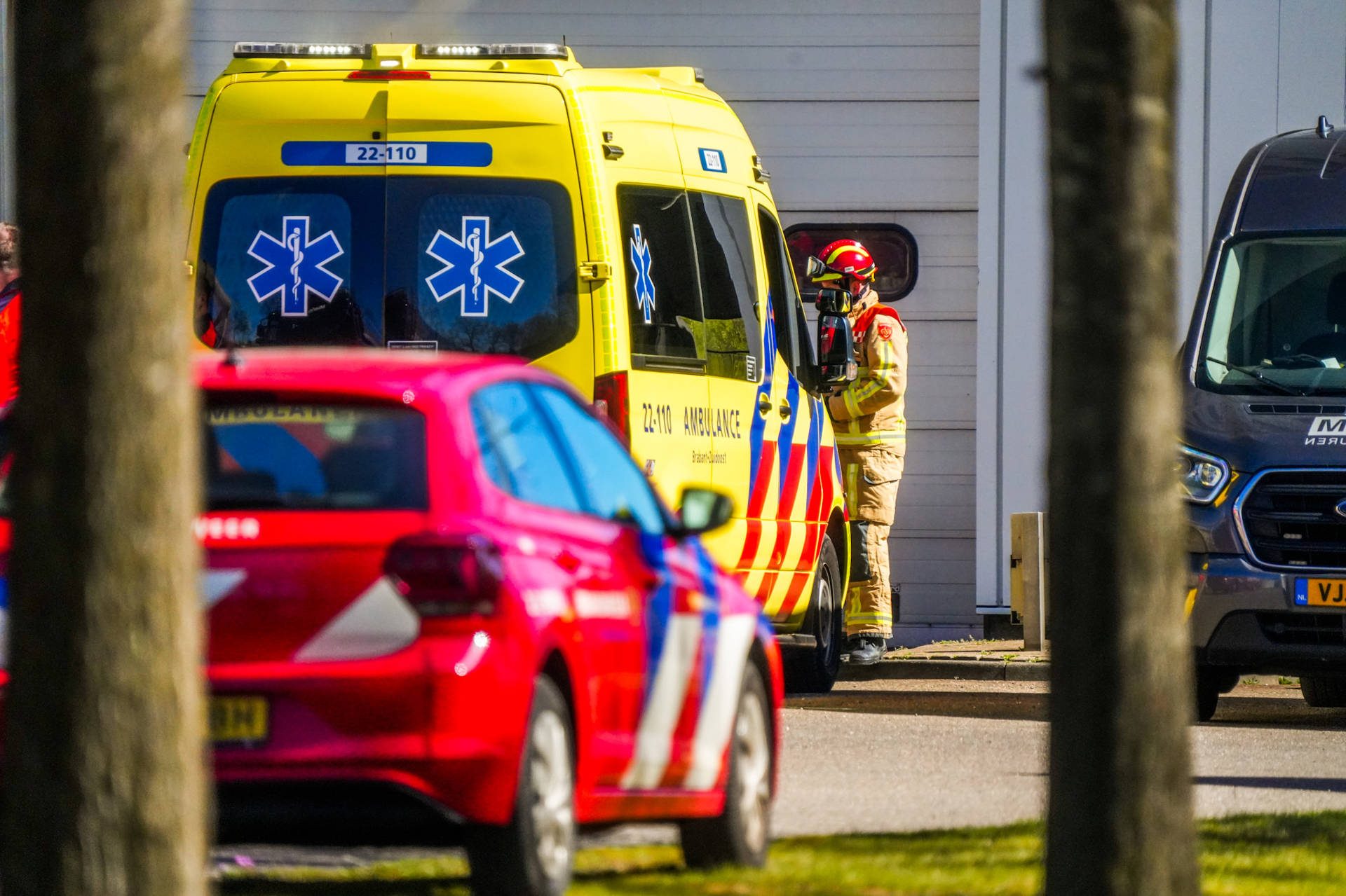 Man belandt onder elektriciteitskast bij slibverwerkingsinstallatie