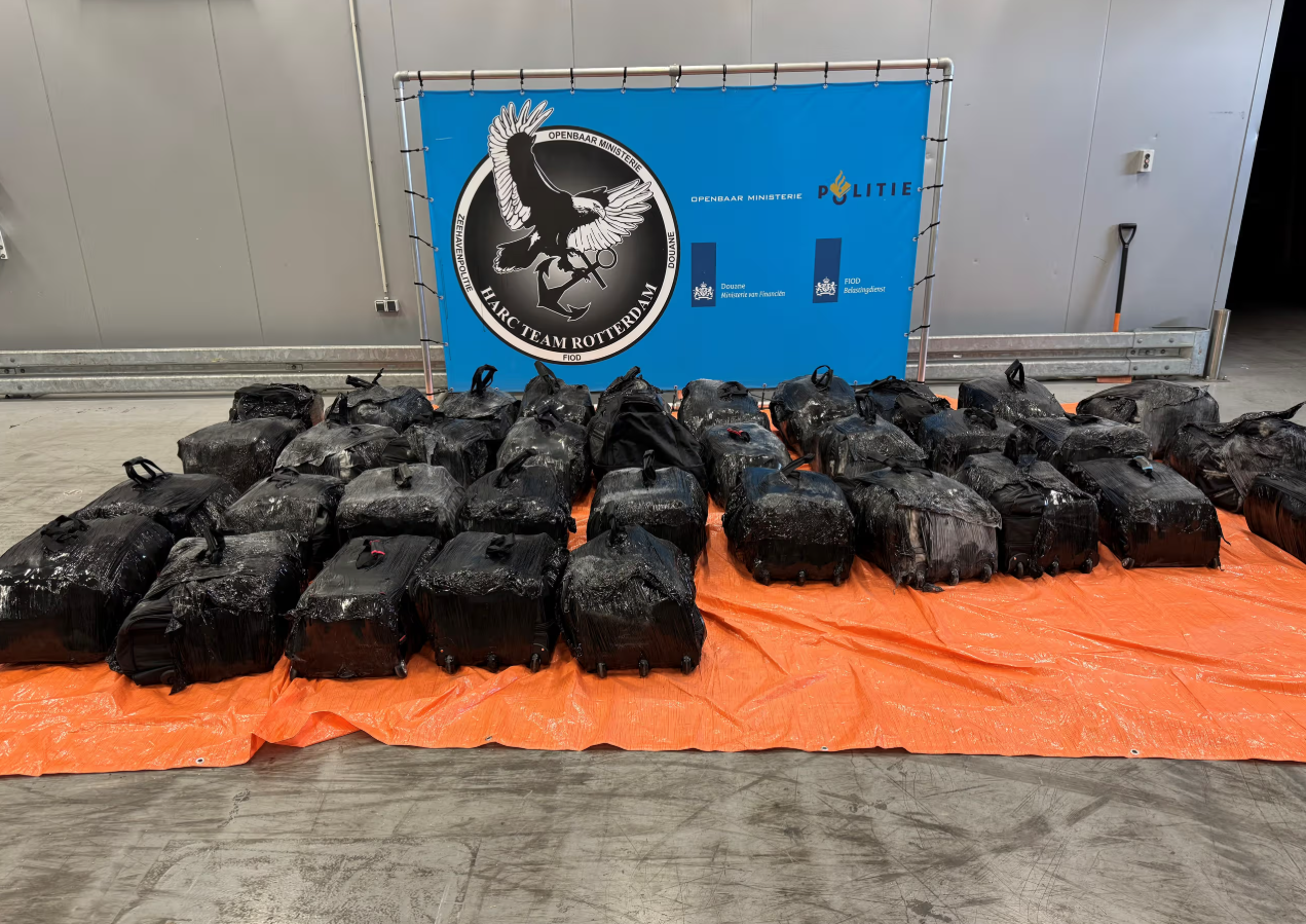 Ruim 1400 kilo cocaïne onderschept bij grote controle