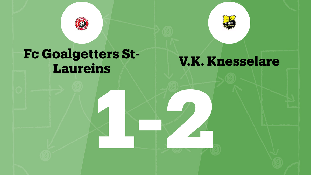 VK Knesselare verzekert de overwinning al in de eerste helft tegen FCG Sint-Laureins B.