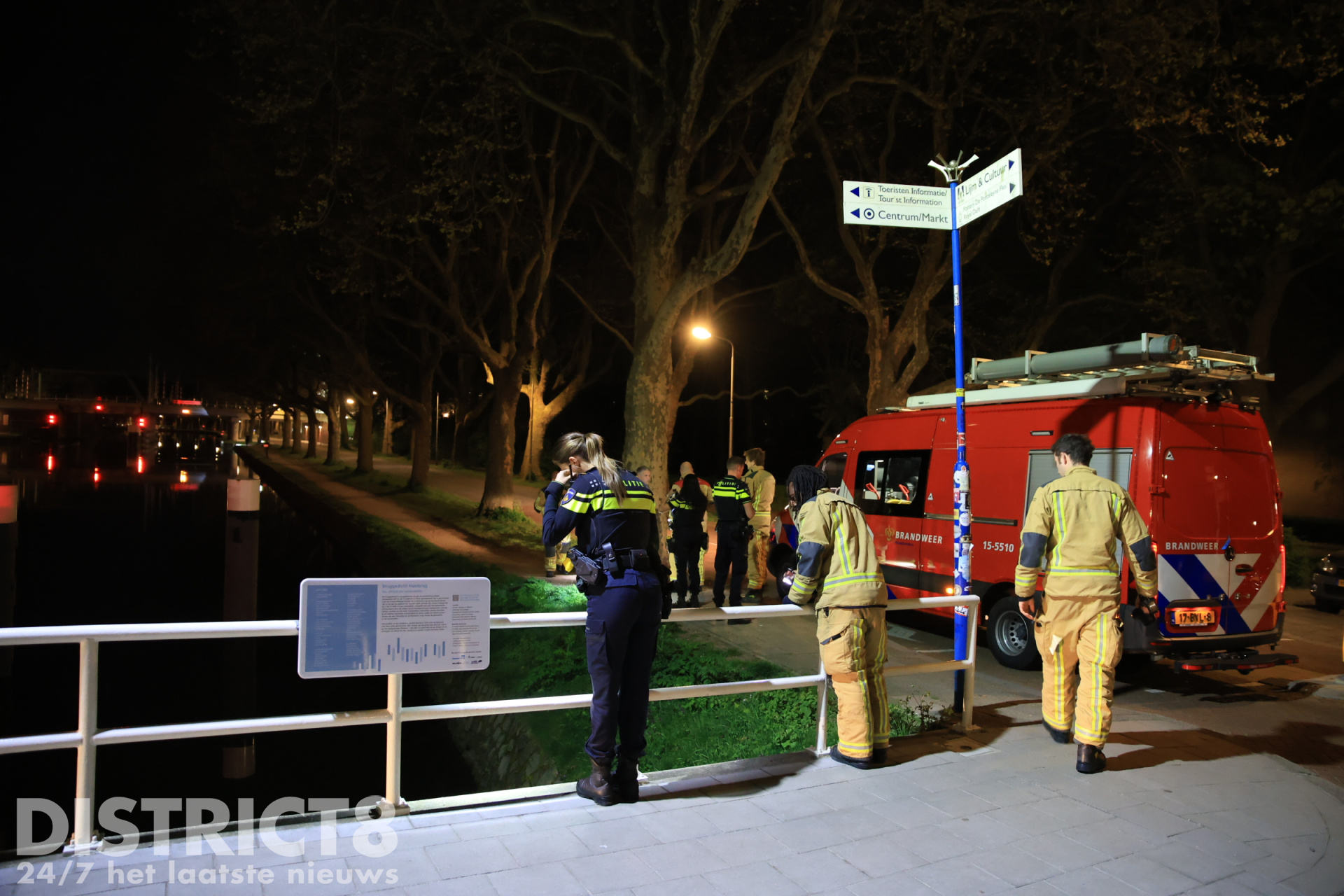 Vondst van scooter en kledingstukken leidt tot inzet hulpdiensten Kanaalweg Delft