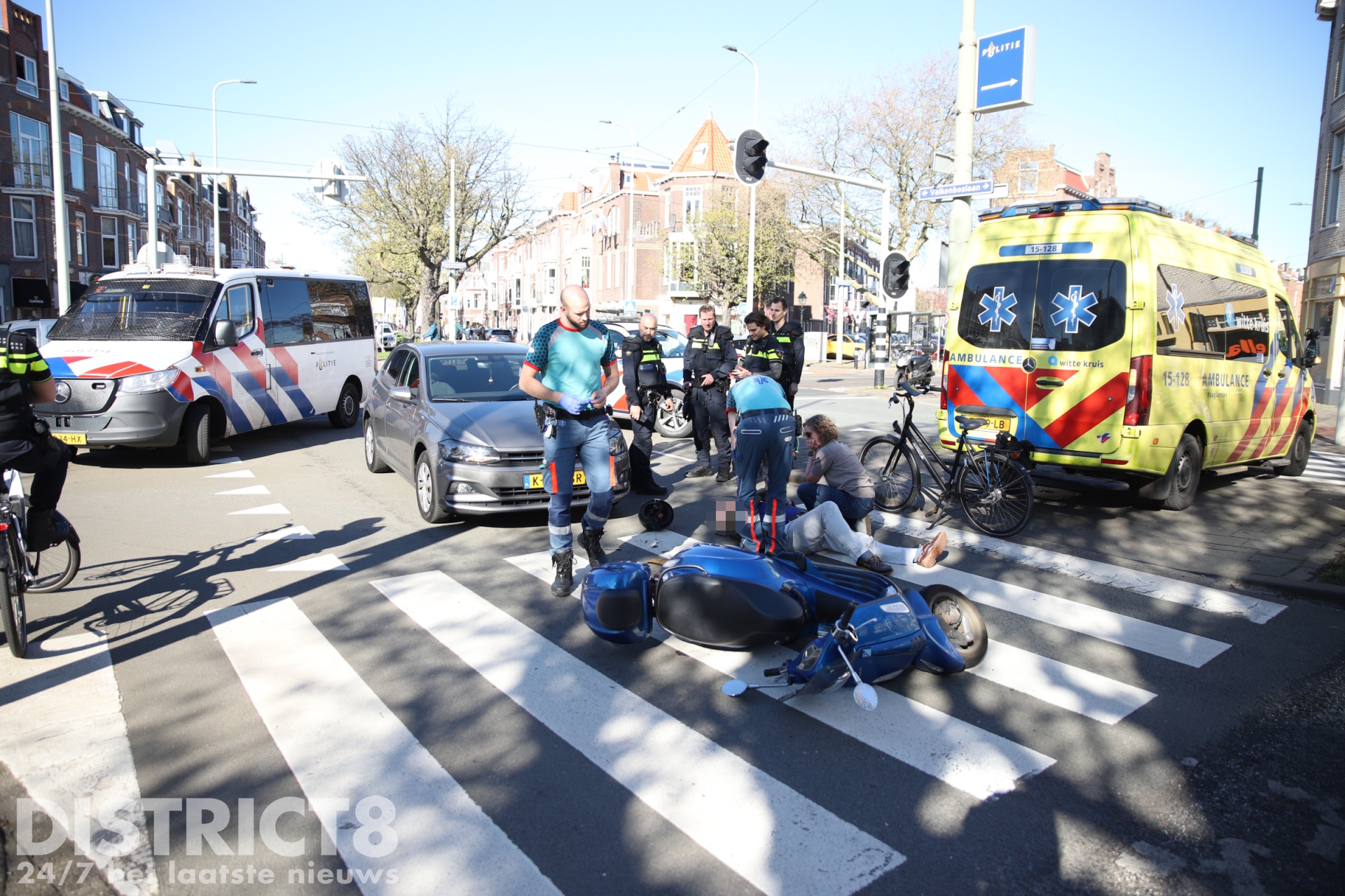 Voorrang verlenen geldt ook voor scooters Valkenboslaan Den Haag