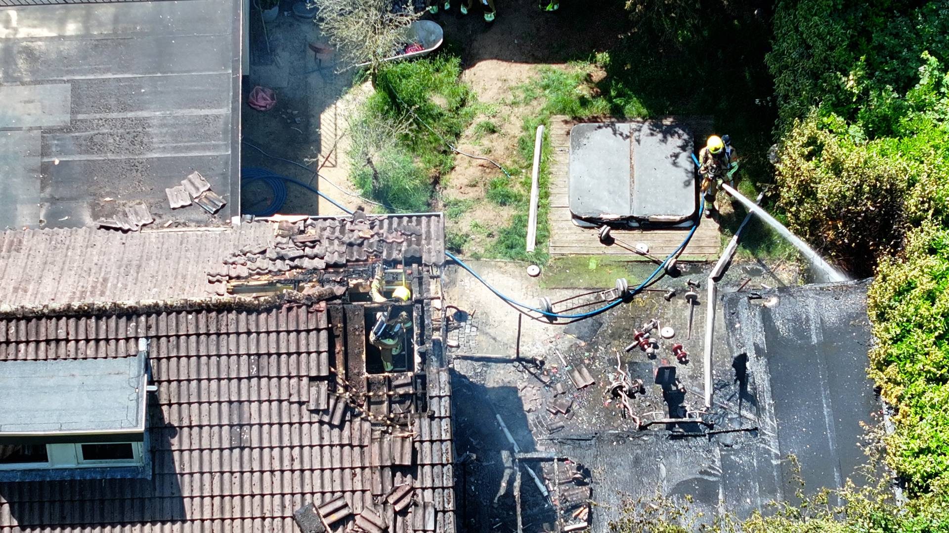 Flinke schade door brand bij woning