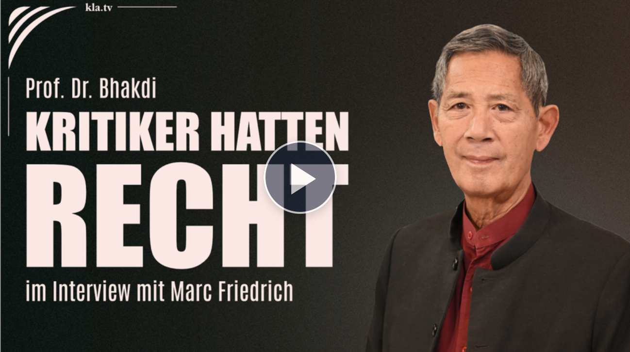 KLA.tv “Mensen zijn genetisch gemodificeerd” – Prof. dr. Sucharit Bhakdi in een interview met Marc Friedrich.