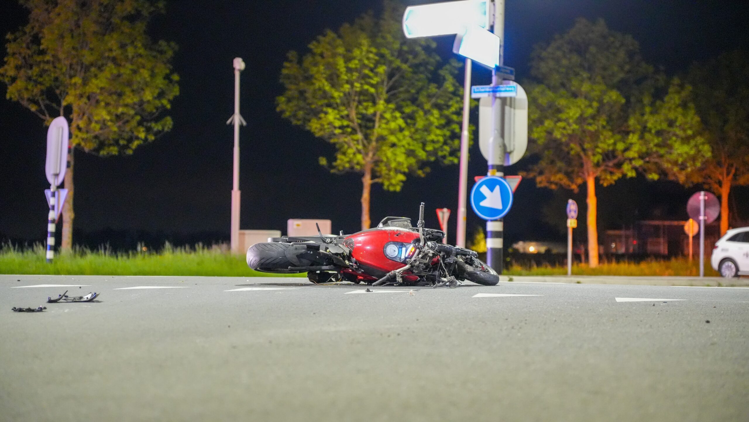 Motorrijder overleden na eenzijdig ongeval