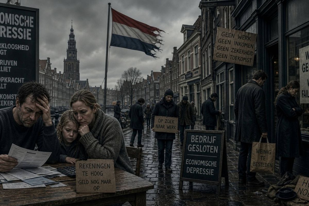 Nederland stevent af op horrorscenario: Stagflatie vreet banen en koopkracht op.