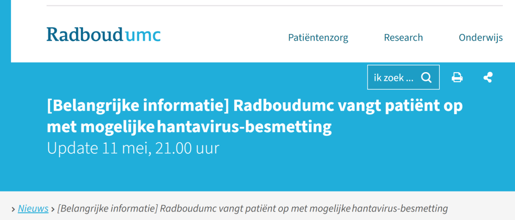 On topic: Willem over Hanta en Fauci over Covid, mondkapjes en vaccinaties