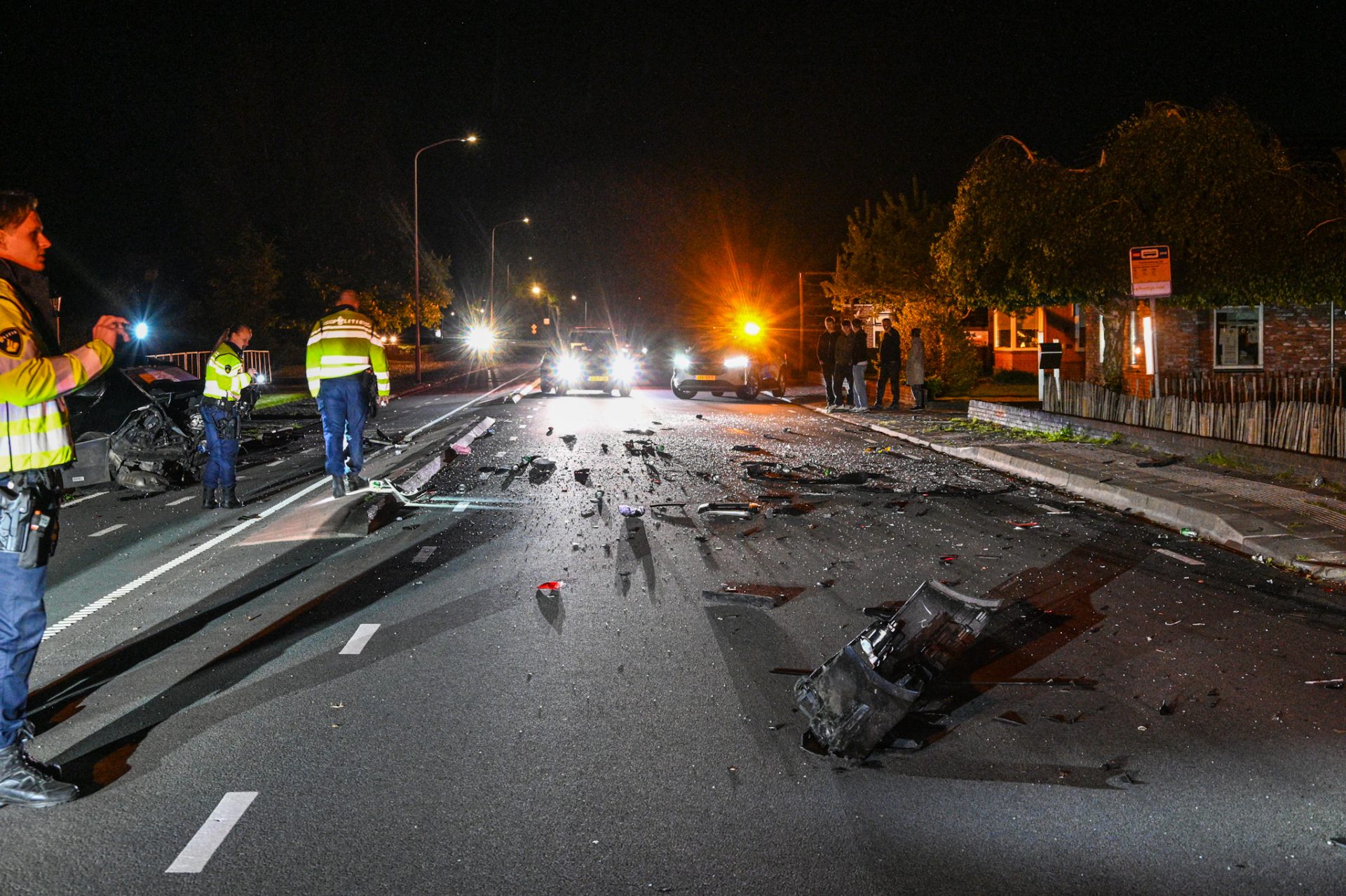 Ravage na ongeval, drie personen gewond