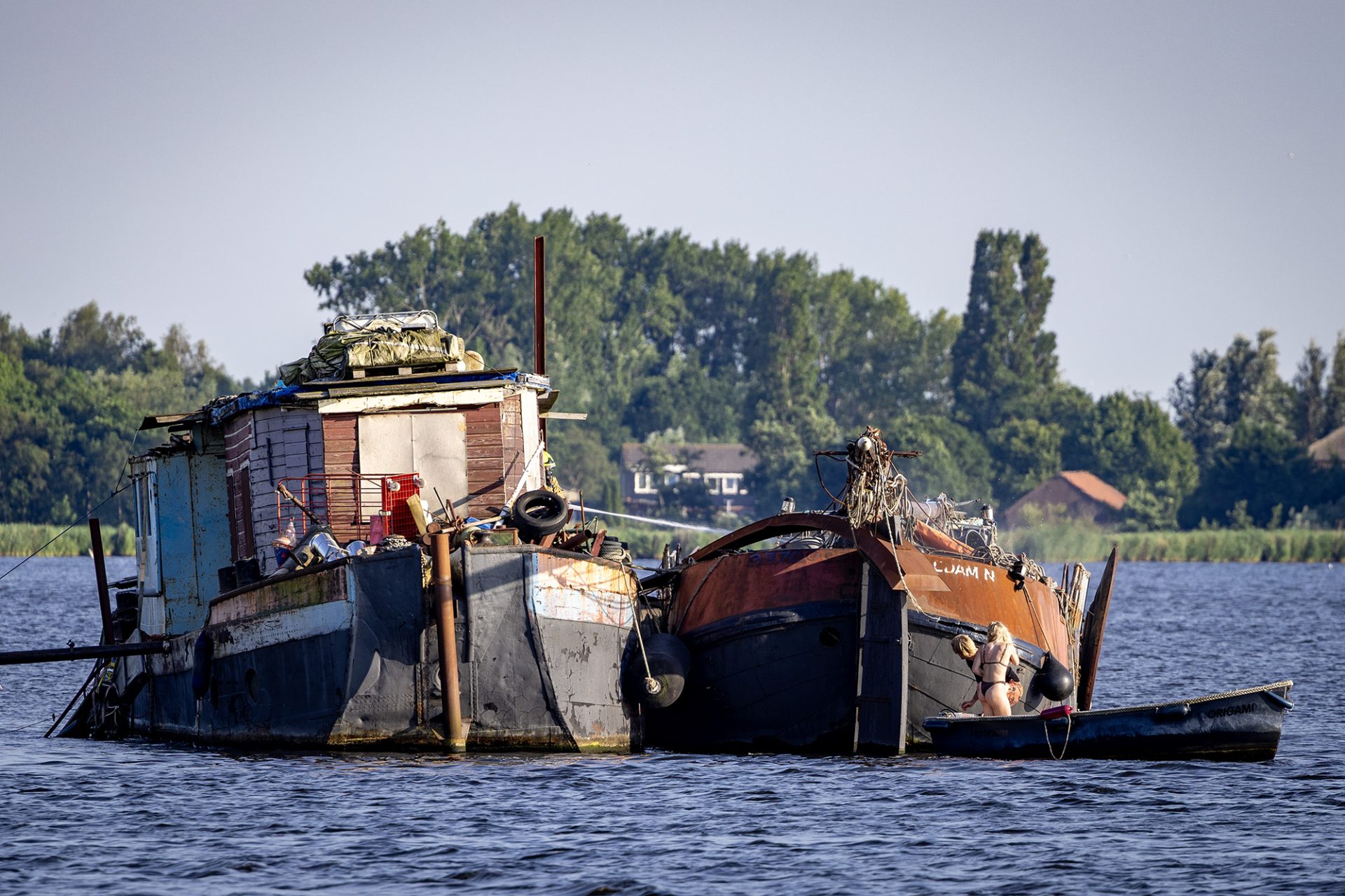 Brand aan boord van boot