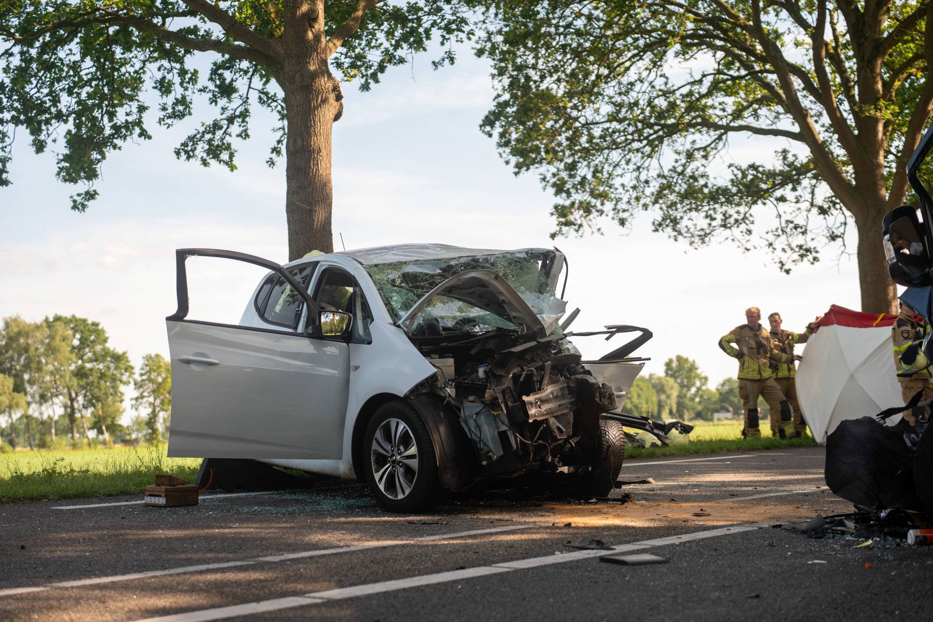Dodelijk ongeval tussen auto en camperbusje