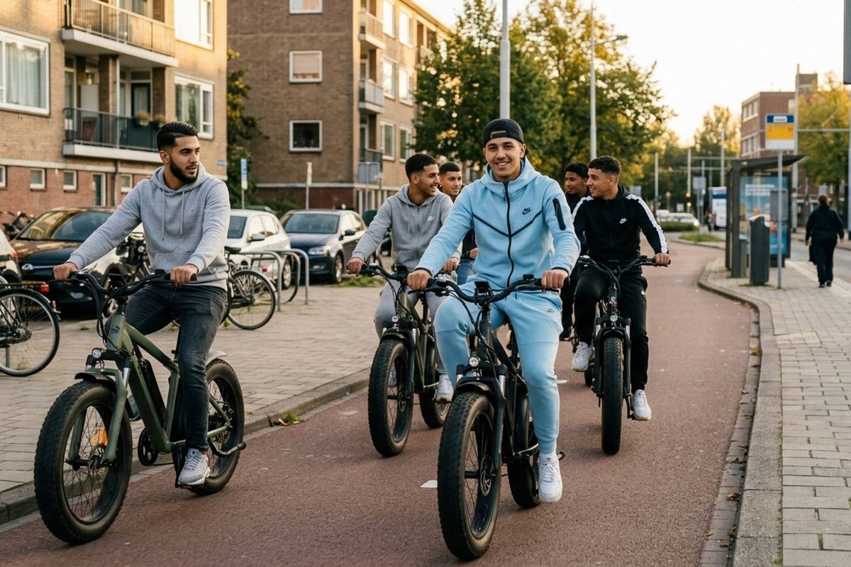 Fatbike-terreur escaleert volledig: Lichtgetinte kansenparel randt op klaarlichte dag zeven vrouwen aan.