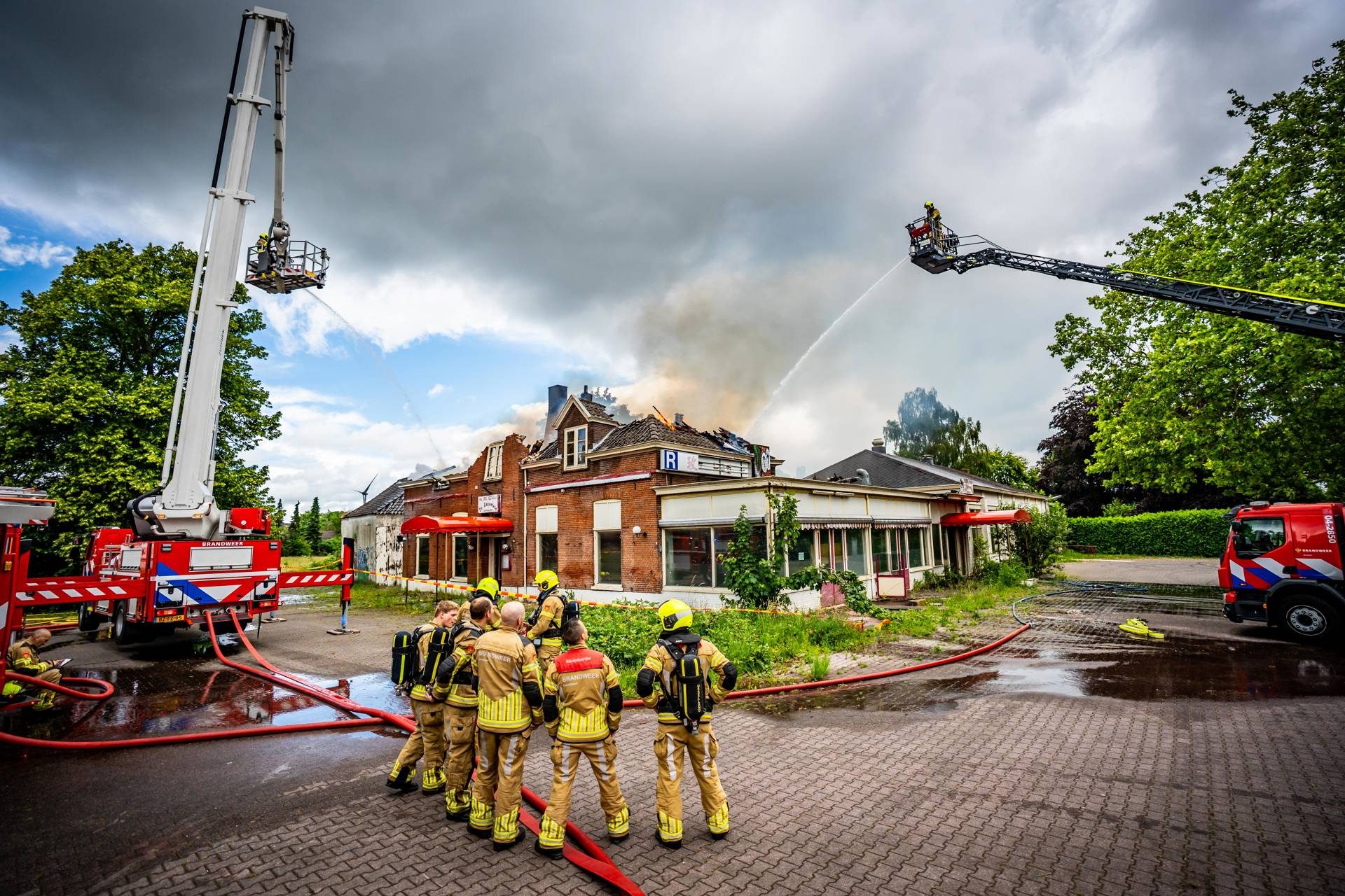 Grote brand bij voormalig Chinees restaurant