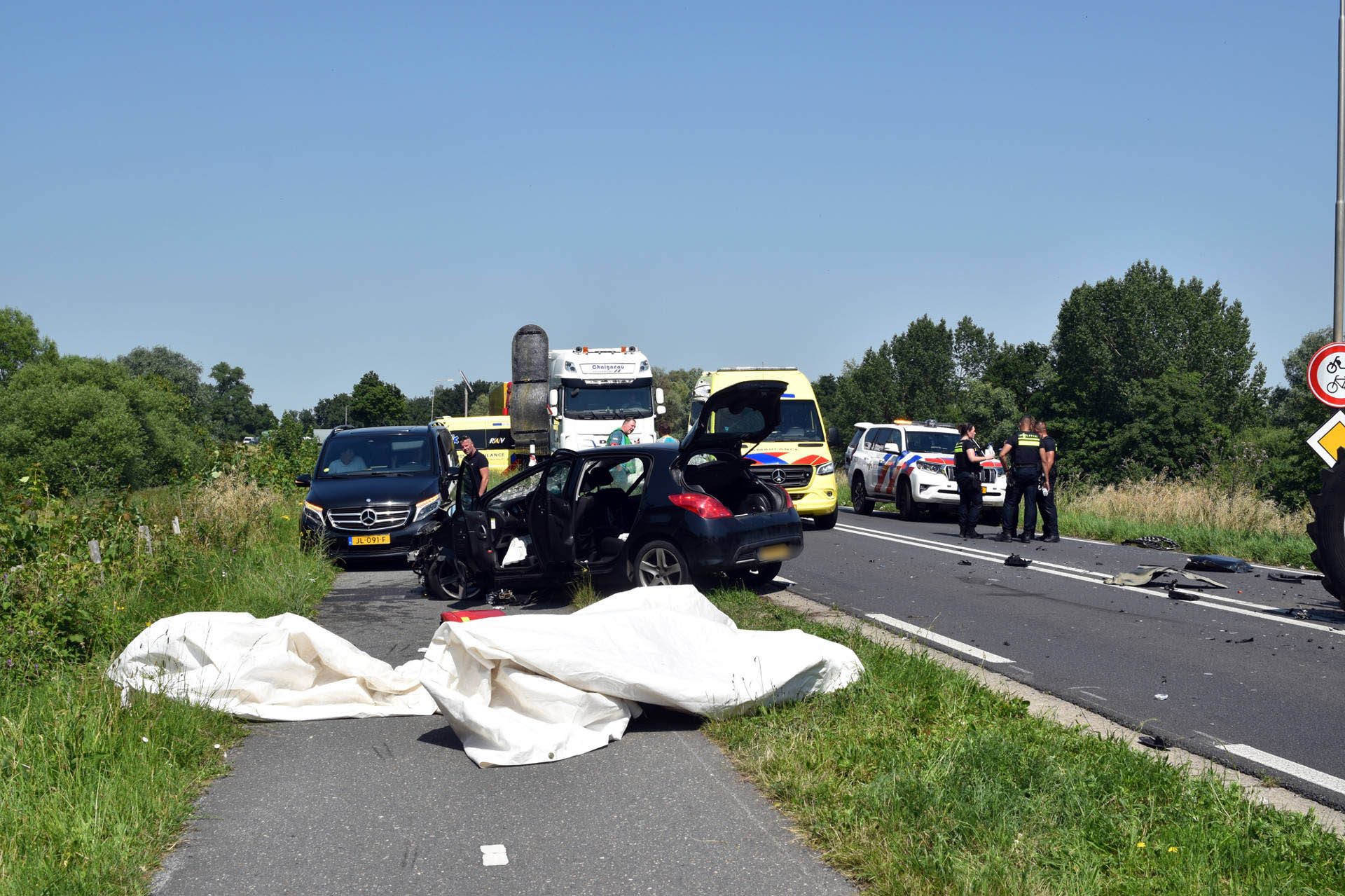 Zeven gewonden bij ernstig ongeval op Provinciale weg