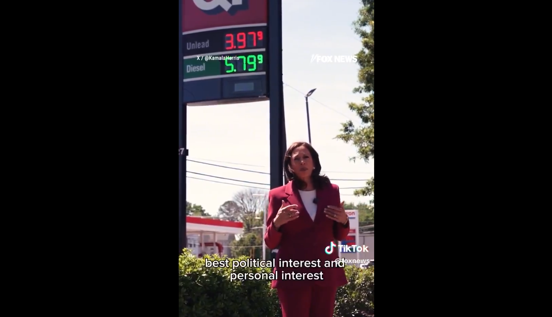 Kamala krijgt kritiek voor belachelijke en uiterst ongemakkelijke toespraak bij tankstation waarin ze Trump aanvalt: "Weer helemaal dronken?" [BEKIJK]