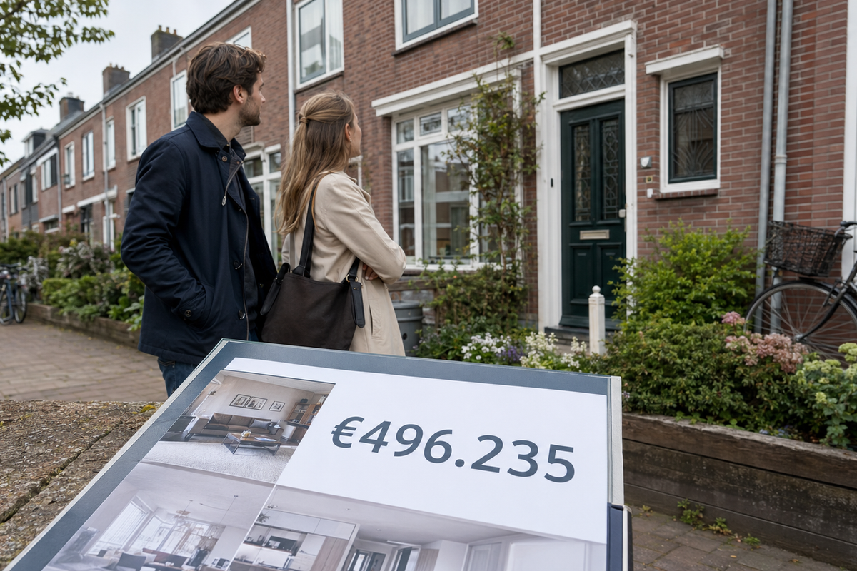 Koophuis kost nu gemiddeld €496.235: huizenprijzen stijgen opnieuw.