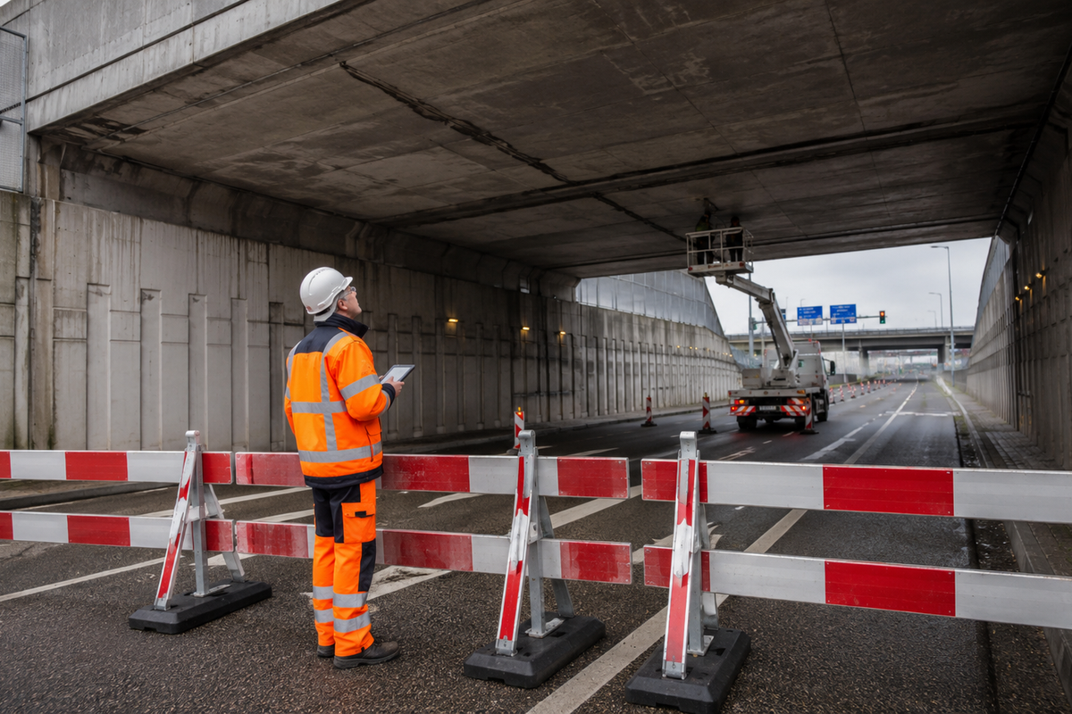 Losse betonstukken ontdekt bij acht viaducten: wegen onder A28 afgesloten.