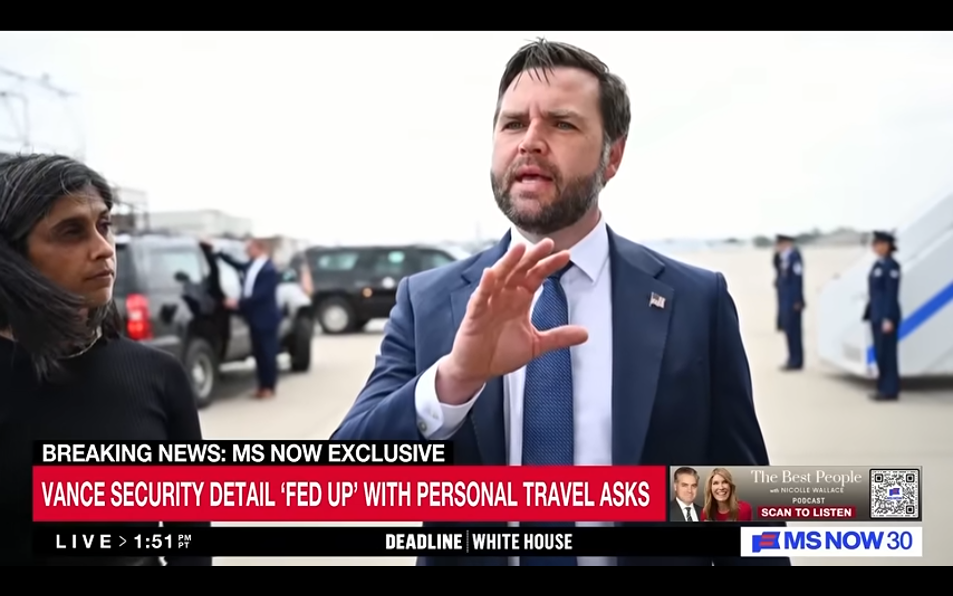 "Secret Service Detail van JD Vance lekt details over hem en zijn familie naar linkse media"