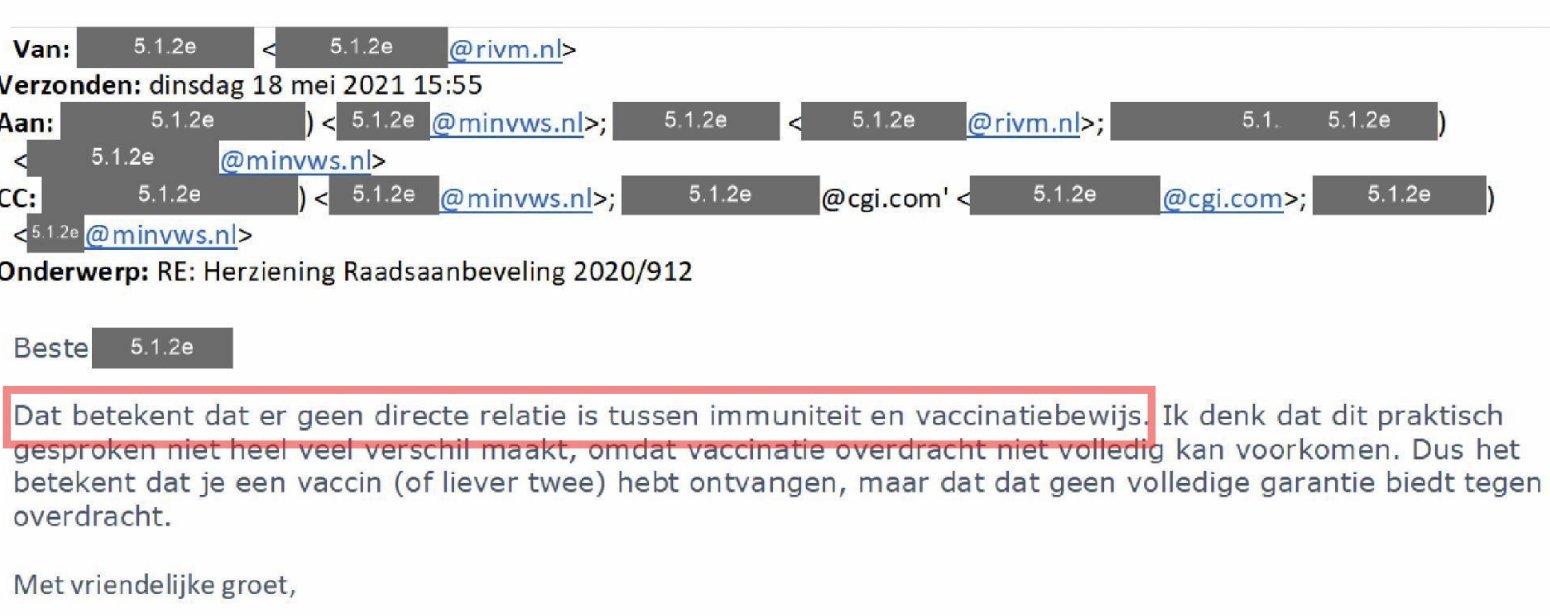 Vrijgegeven e-mails onthullen: ze wisten het al vóór de coronapas — toch ging het beleid door 2 ven