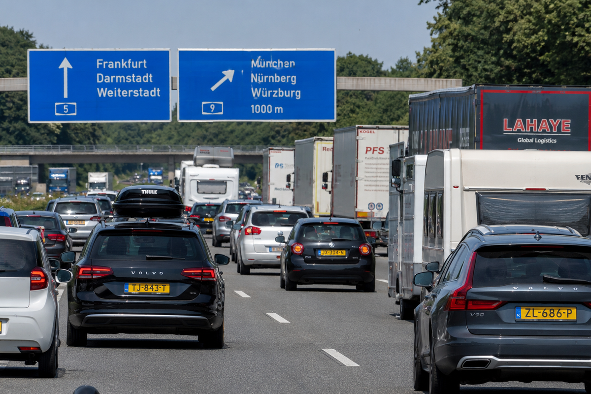 Duitsland laat vrachtwagens in 15 deelstaten ook op zondag rijden: extra drukte dreigt op vakantieroutes.