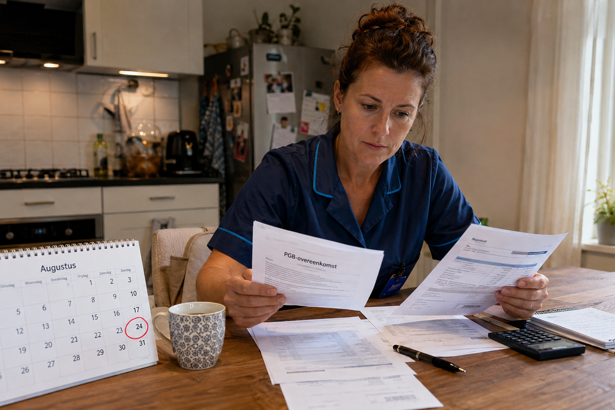 PGB-betaling op 24 augustus: voor deze zorgverleners wordt maandag geld overgemaakt.