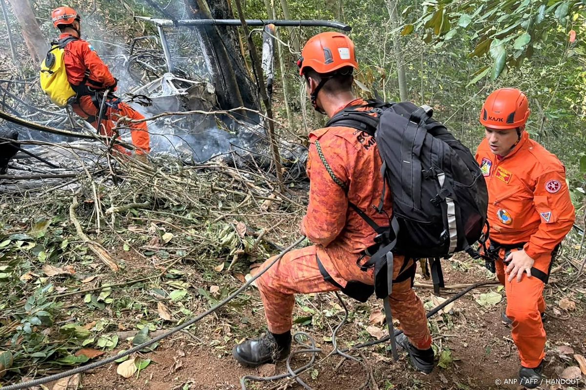 Vier doden bij helikoptercrash Rio de Janeiro.