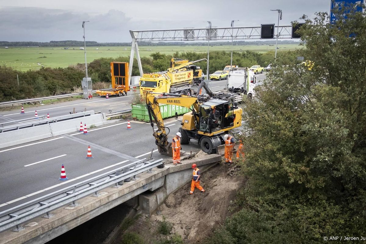 A28-brug weer volledig geopend, herstelwerkzaamheden afgerond.