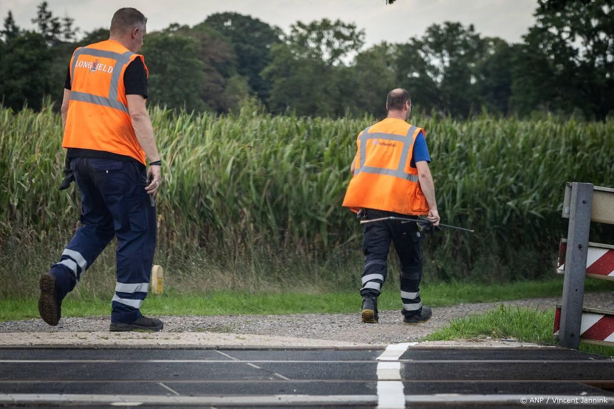 Buis gevonden op spoor Teuge, ProRail gaat uit van sabotageactie.