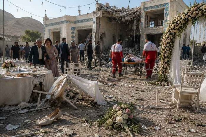 Het regime van Trump bombardeert een bruiloftsfeest in Iran