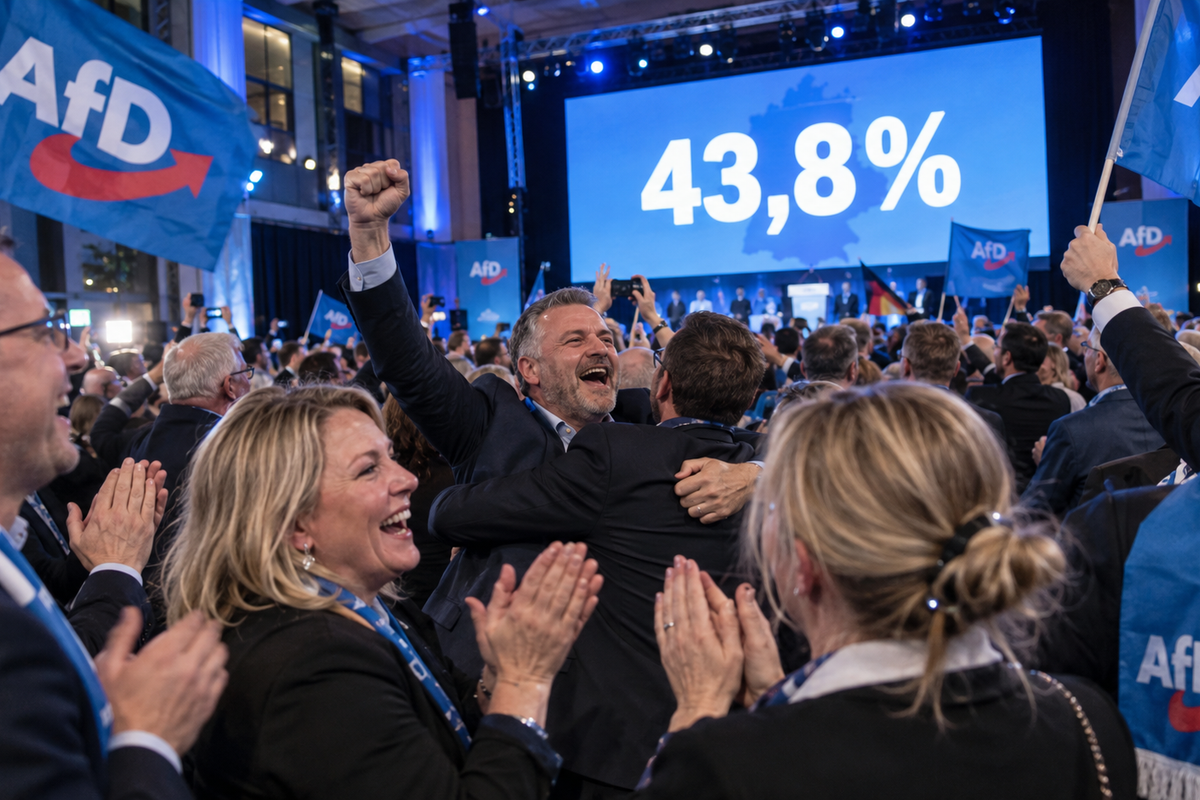 Historische aardverschuiving in Saksen-Anhalt: AfD haalt verpletterende 43,8 procent en sloopt de gevestigde orde.
