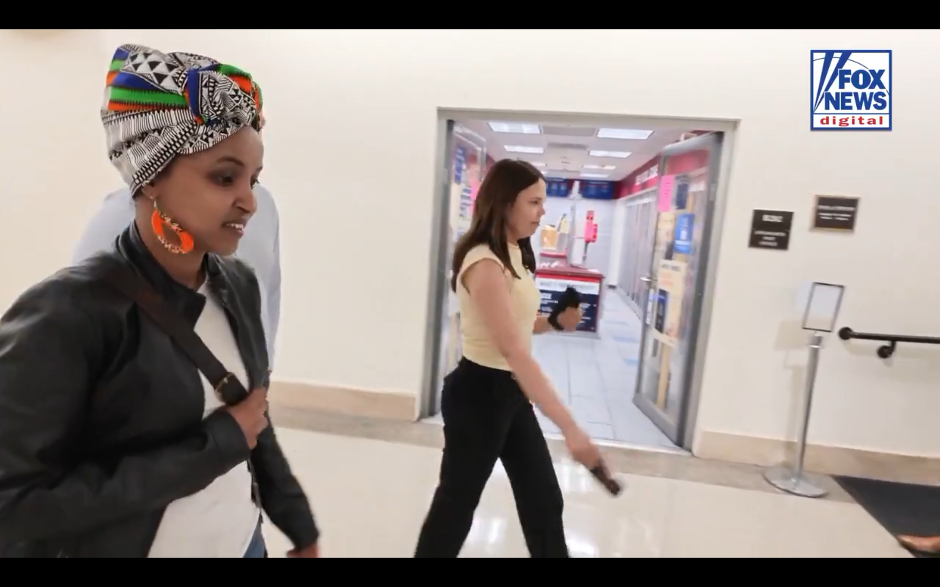 Ilhan Omar Dodges Questions on Son's Roommate's Arrest as She Hurries Away from Reporters