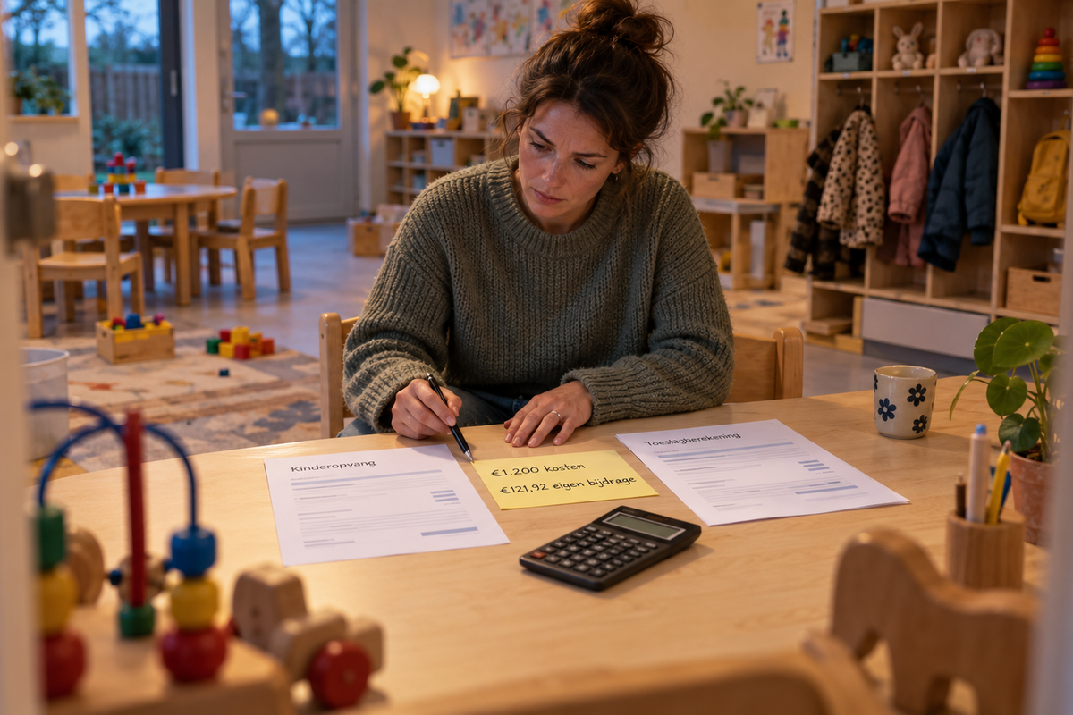 Maximumuurtarief beperkt vergoeding van kinderopvangkosten in 2026.
