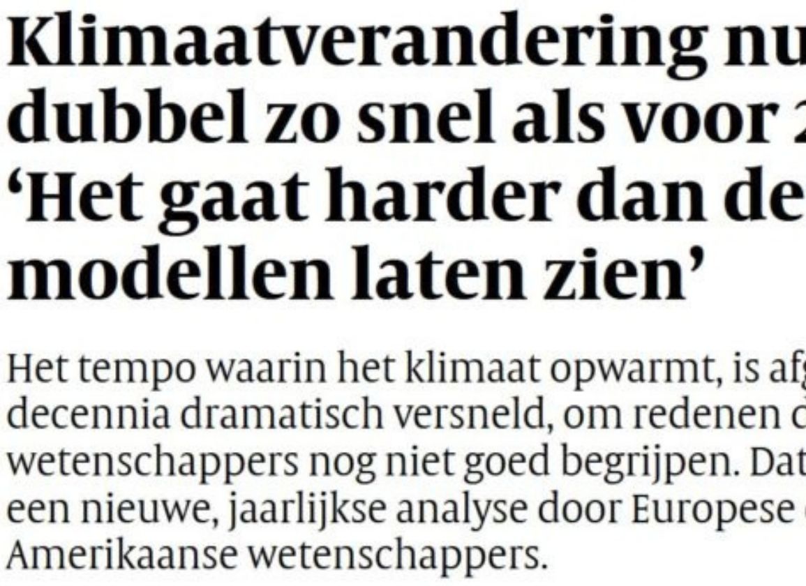 Weer bangmakerij door de Volkskrant